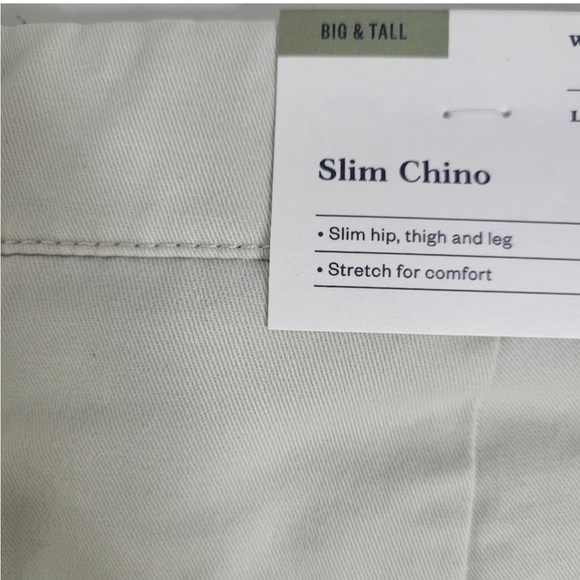 New! Men's Goodfellow Slim Fit Ivory Chino Pants - Picture 7 of 8